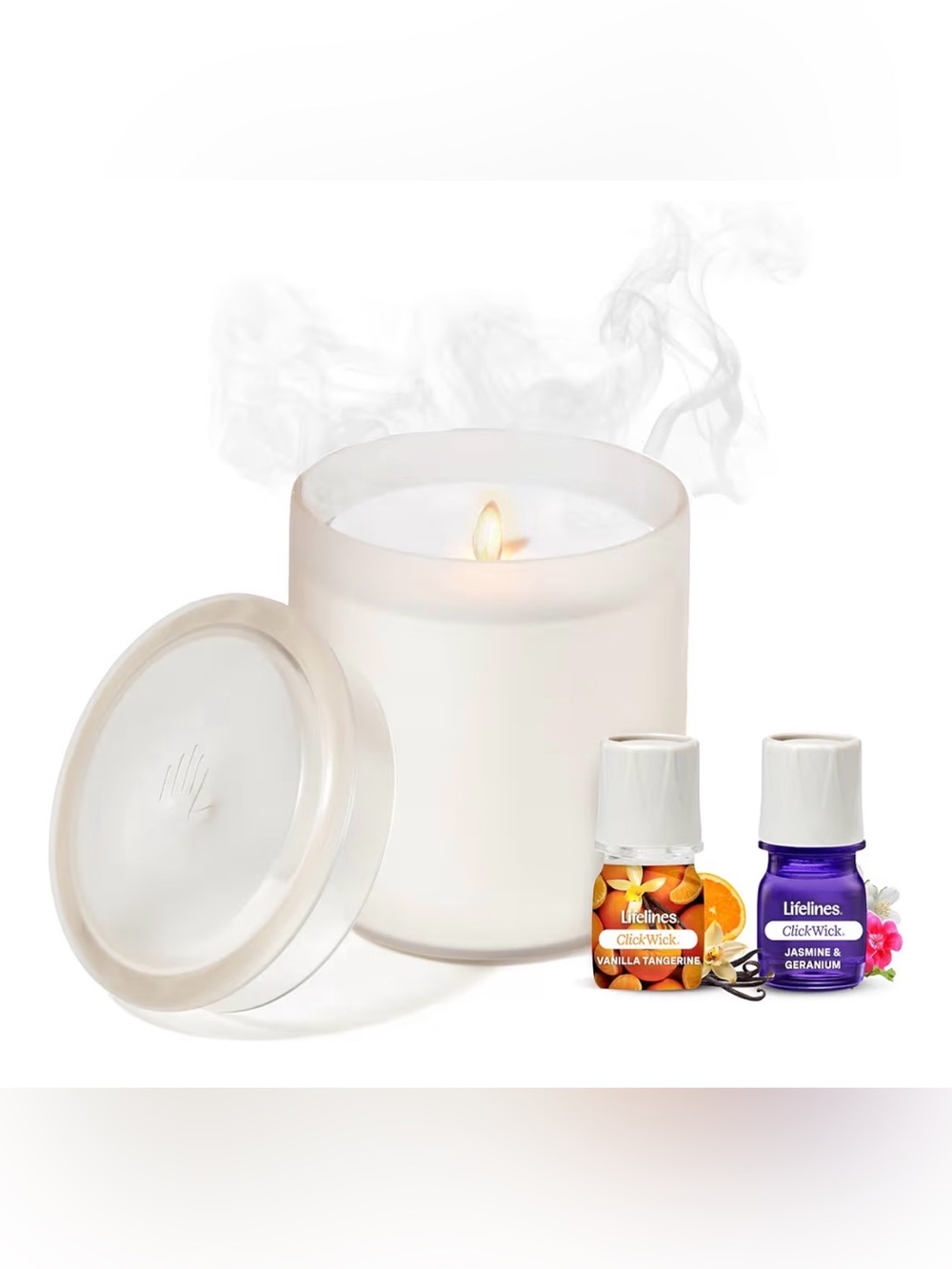 Lifelines Flameless Candle Diffuser “In Bloom” Essential Oil Diffuser NIB